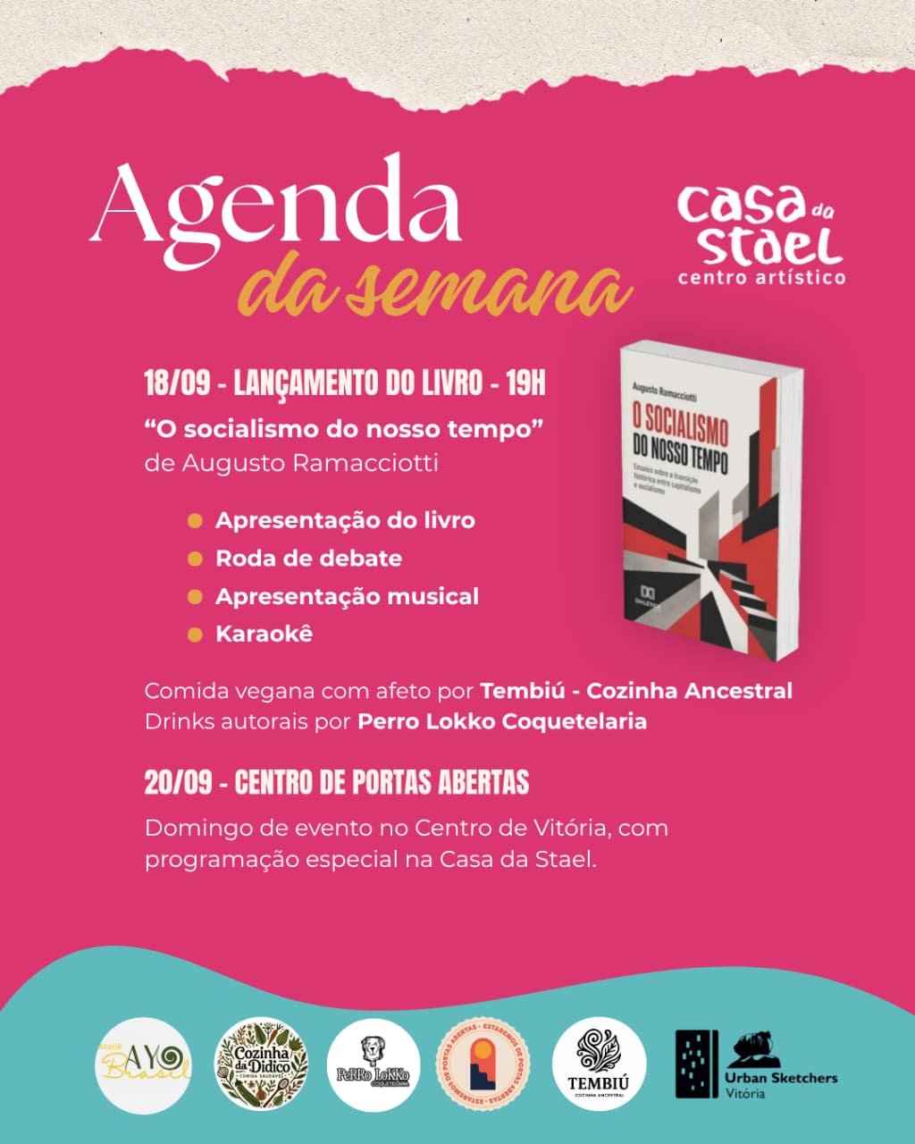 Agenda da Semana de Setembro – Casa da Stael
