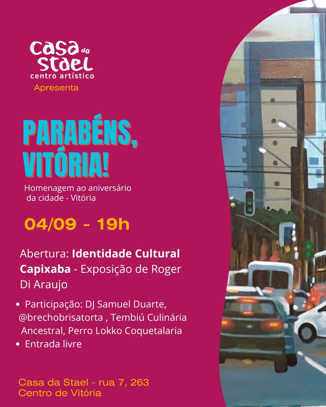 Terceira edição de “Parabéns, Vitória” em comemoração aos 475 anos